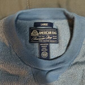 American Rag Men's Sky Blue Crewneck Sweater